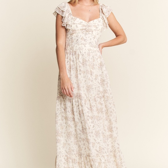 NWT Ivory Garden Whisper Maxi Dress | Ruffle Bow Romance Size S–3X - Picture 6 of 16